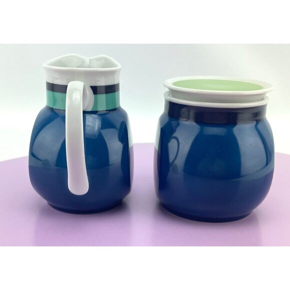 Vintage 70s sugar creamer set, Noritake Hawaiian Holidays, Younger Image - Picture 5 of 9